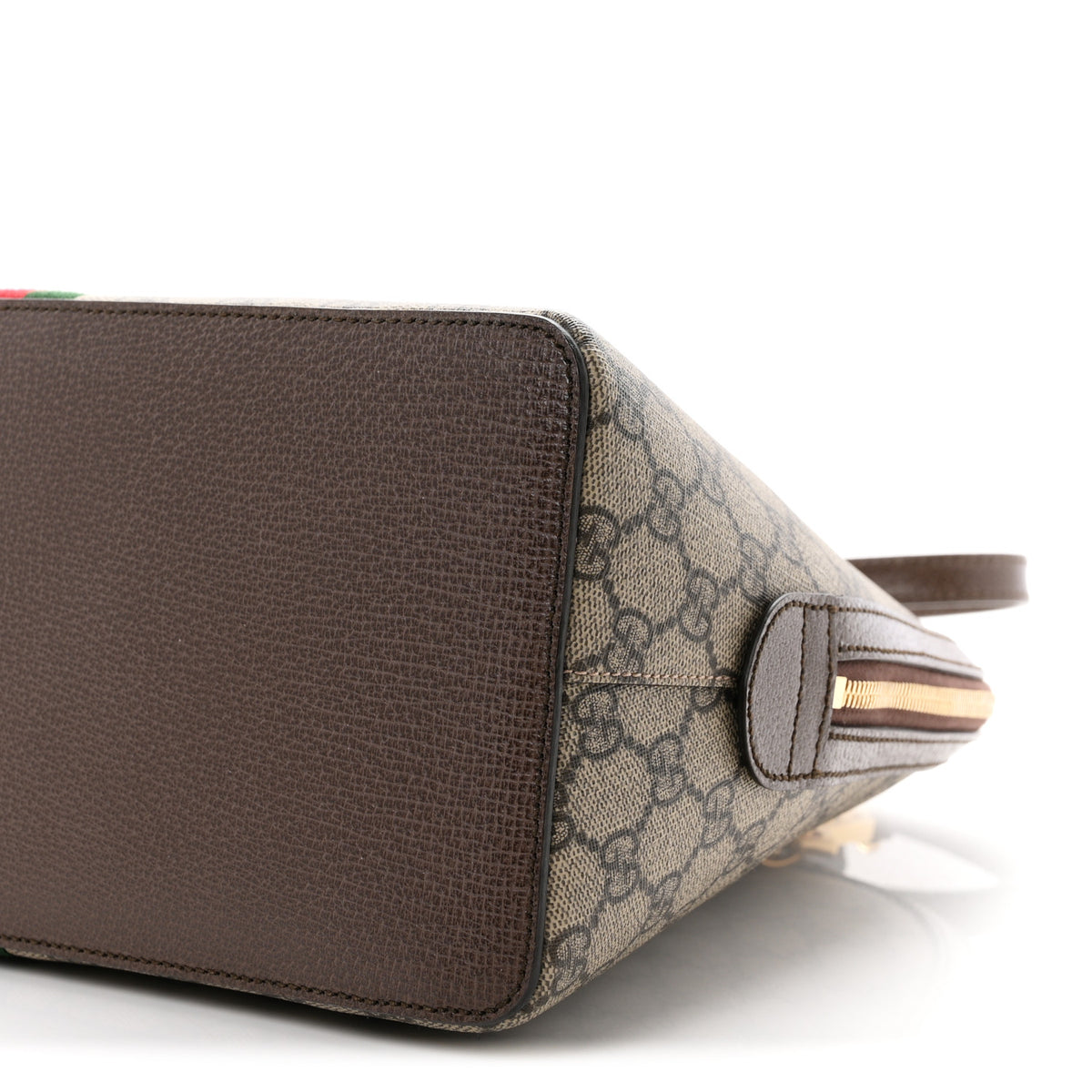 Gucci GG Supreme Monogram Web Medium Ophidia Top Handle Dome Bag Brown 10 of 10