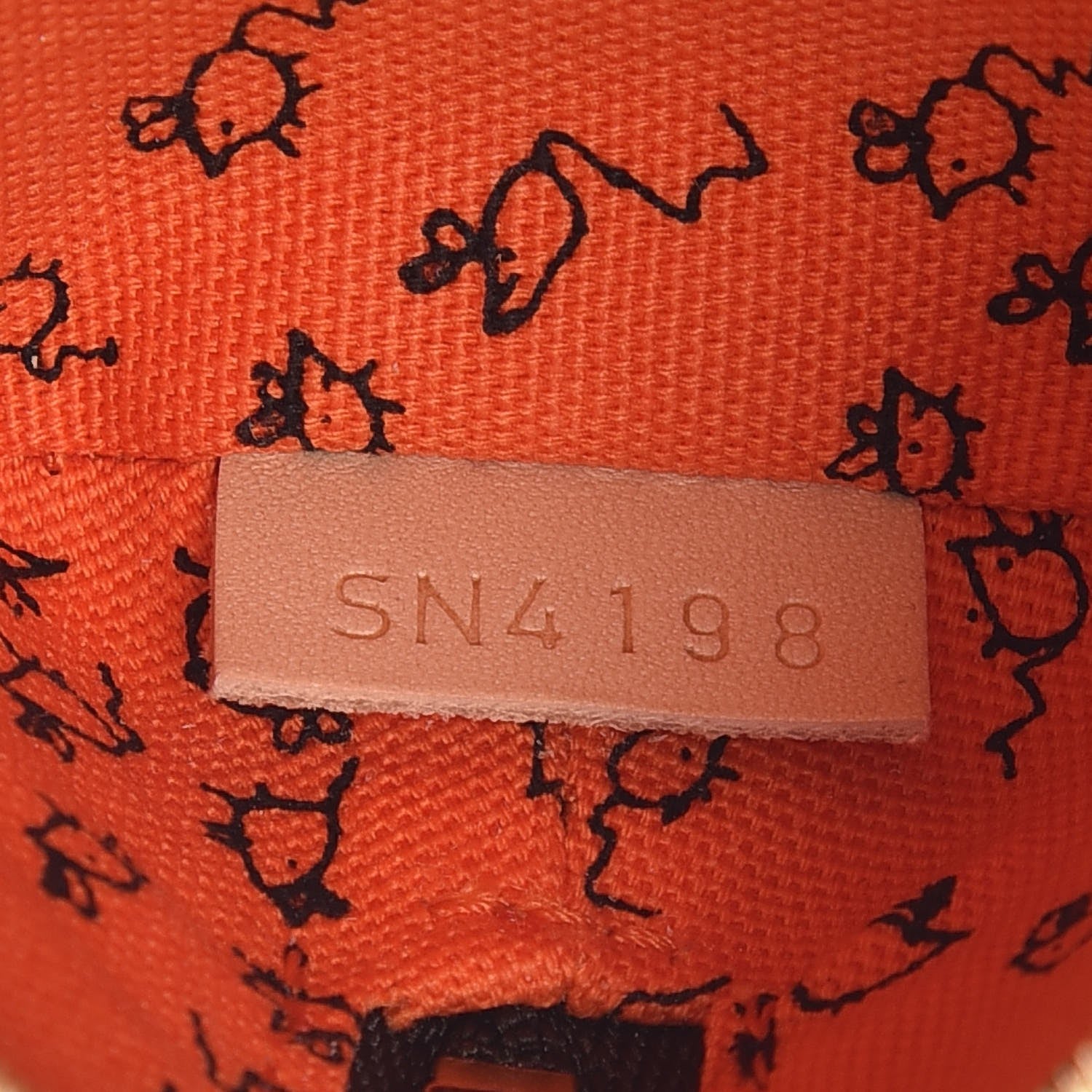Louis Vuitton Catogram Elizabeth Pouch Orange Marron 7 of 8