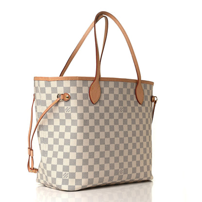 Louis Vuitton Damier Azur Neo Neverfull MM Rose Ballerine 2 of 4