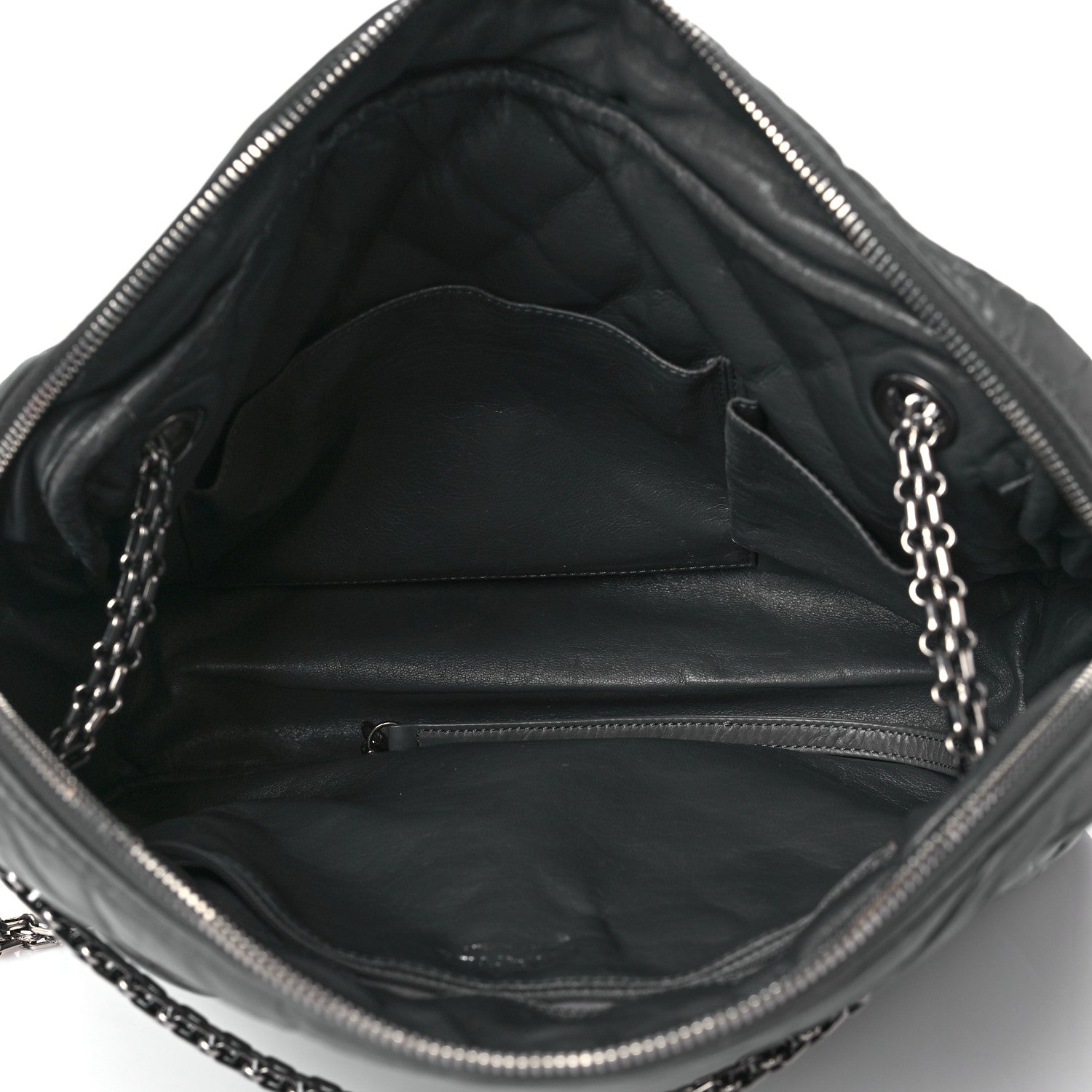 Chanel Aged Calfskin Quilted Large Reissue Camera Case Grey 5 of 10