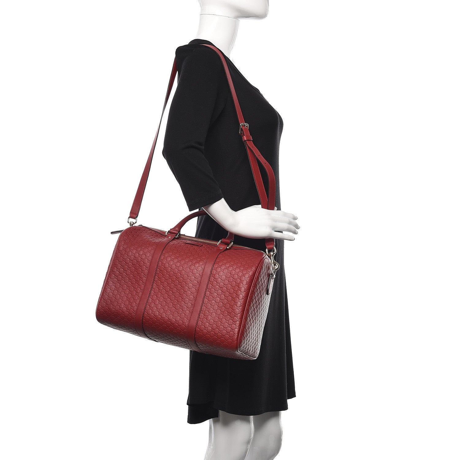 Gucci Microguccissima Medium Joy Boston Red 2 of 11