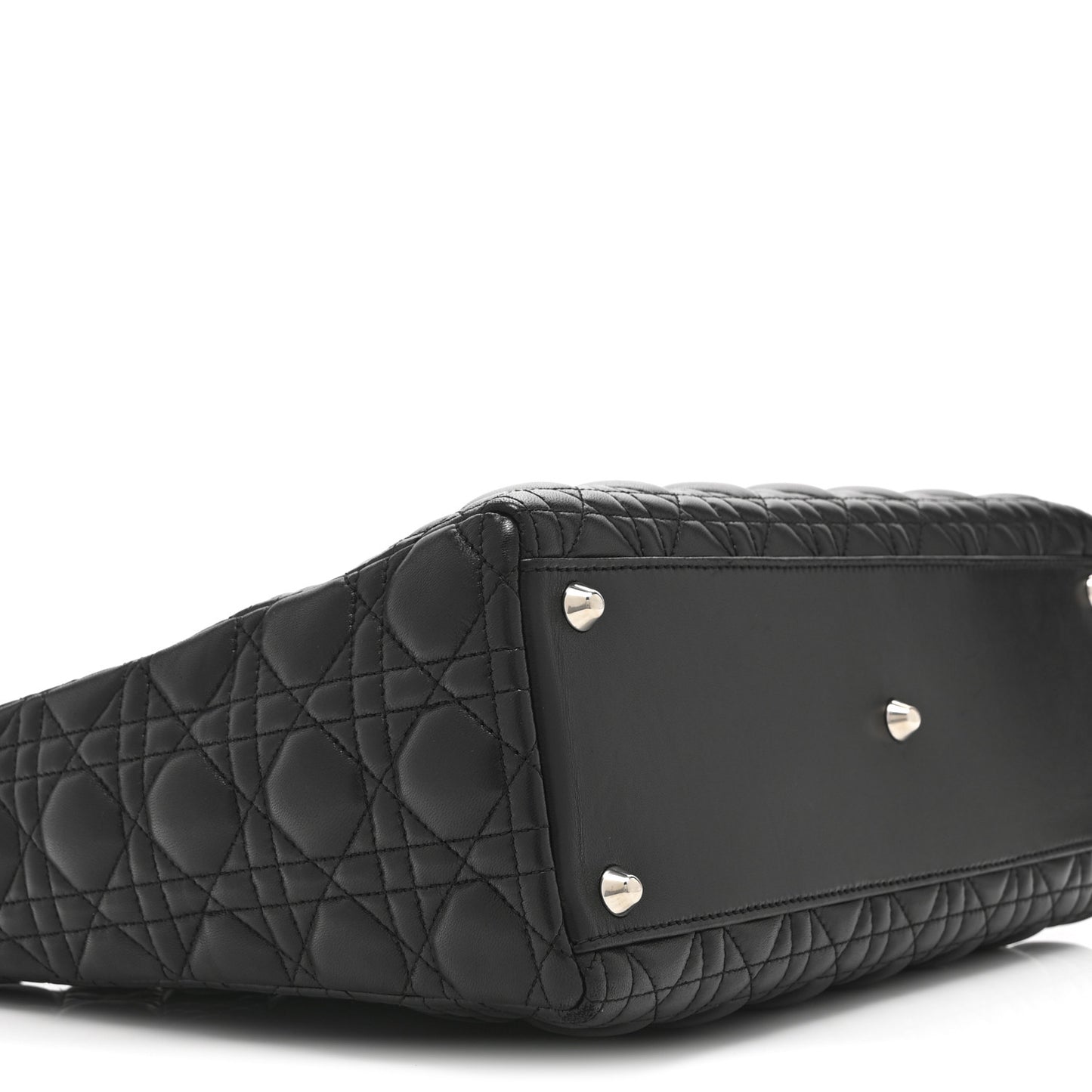 Lambskin Cannage Large Lady Dior Black