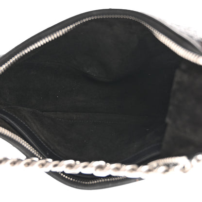 Celine Sequin Medium Chain Ava Shoulder Bag Black 5 of 9