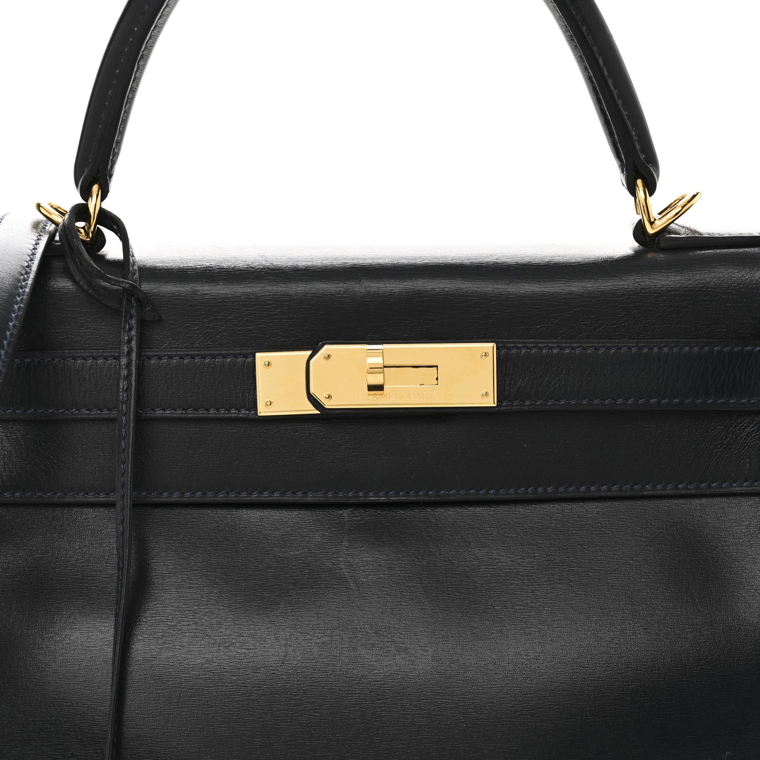 Hermes Box Kelly Retourne 28 Indigo 8 of 10