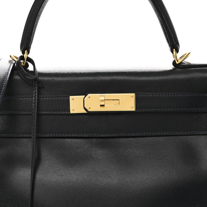 Hermes Box Kelly Retourne 28 Indigo 8 of 10