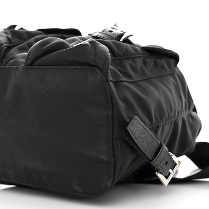 Prada Tessuto Nylon Saffiano Small Backpack Black 12 of 13