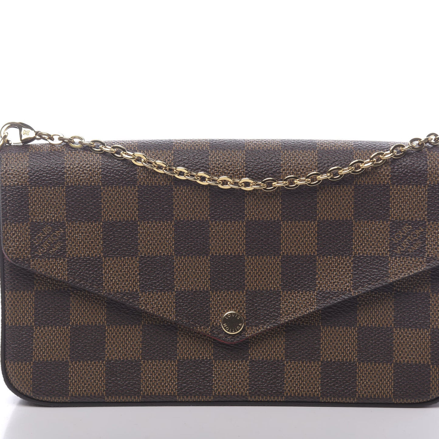 Damier Ebene Pochette Felicie Chain Wallet