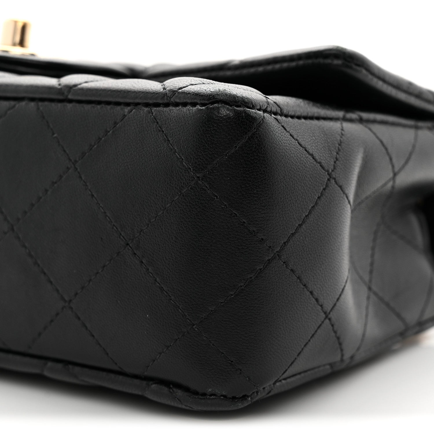 Chanel Lambskin Quilted Mini Rectangular Flap Black 10 of 10