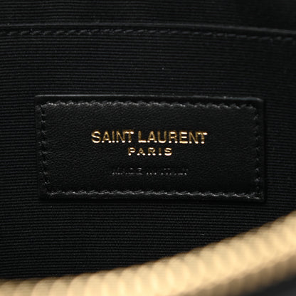 Saint Laurent Shiny Calfskin Tiny Monogram Zipped Tablet Holder Black 6 of 8