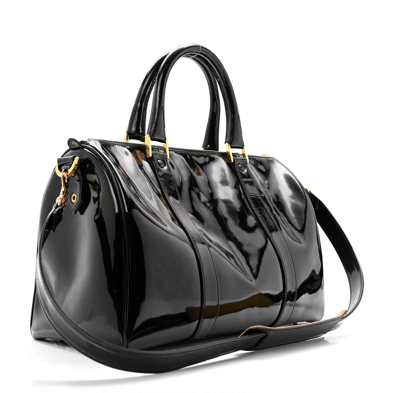 Chanel Patent Timeless CC Duffel Bag Black 3 of 15