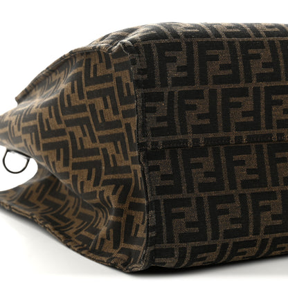 Fendi X FRGMT X POKEMON Fabric Jacquard FF Pokemon Shopping Tote Bag Tobacco Moro Giallo Mimosa 8 of 10