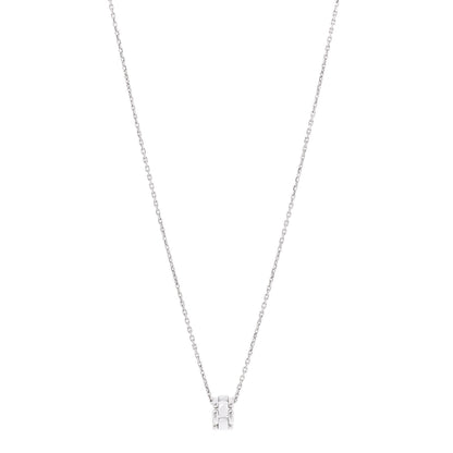 Chanel 18K White Gold Ceramic Ultra Pendant Necklace White 1 of 7