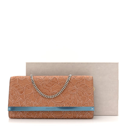 Jimmy Choo Lace Milla Wallet on Chain Powder Pink 11 of 11