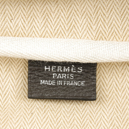 Hermes Toile Taurillon Clemence Victoria II 43 Ecru Graphite 9 of 16