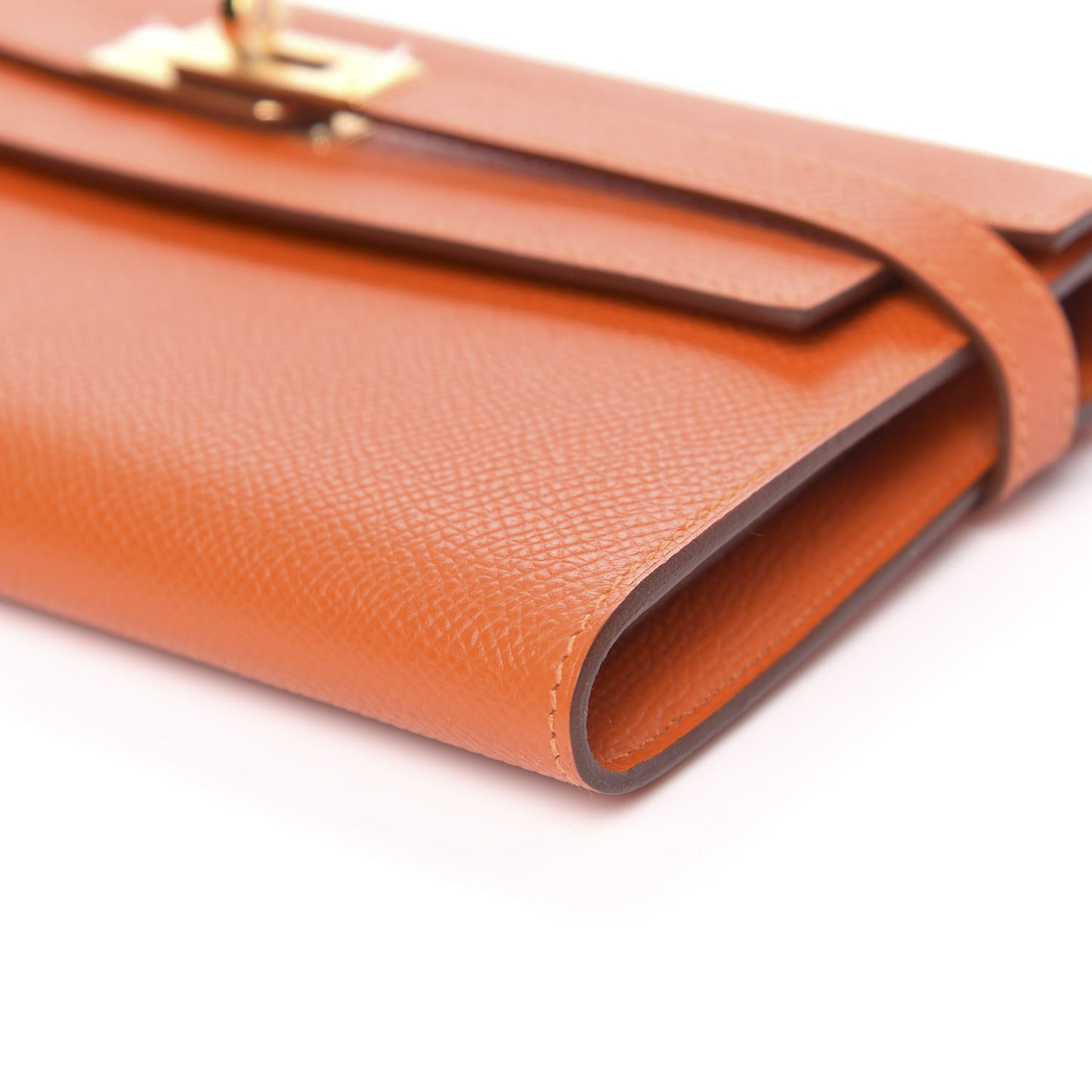 Epsom Kelly Longue Wallet Orange