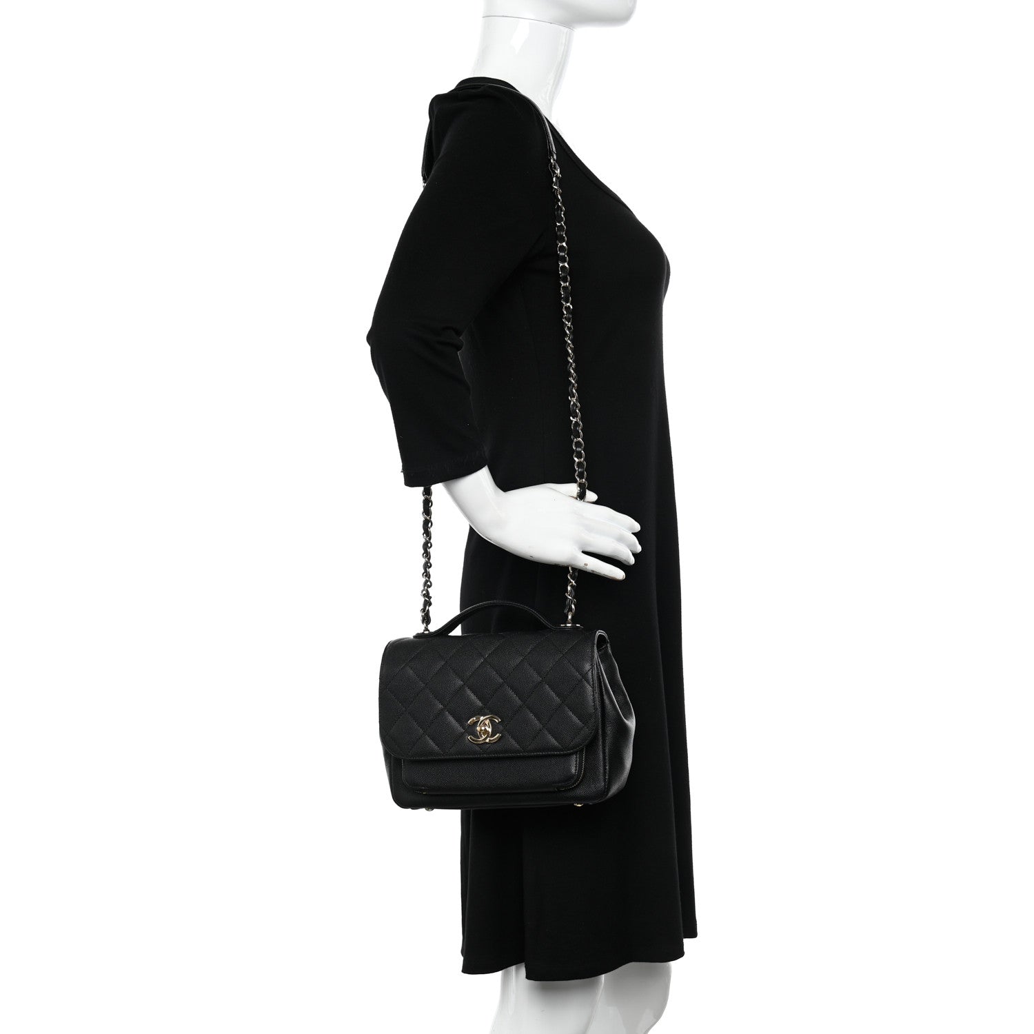 Chanel Caviar Quilted Medium Business Affinity Flap Black 2 of 11