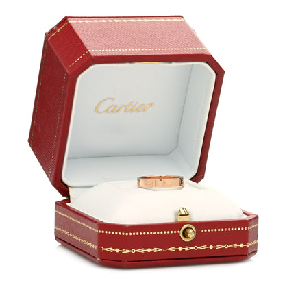 Cartier 18K Pink Gold 3.5mm LOVE Wedding Band Ring 51 5.75 5 of 5