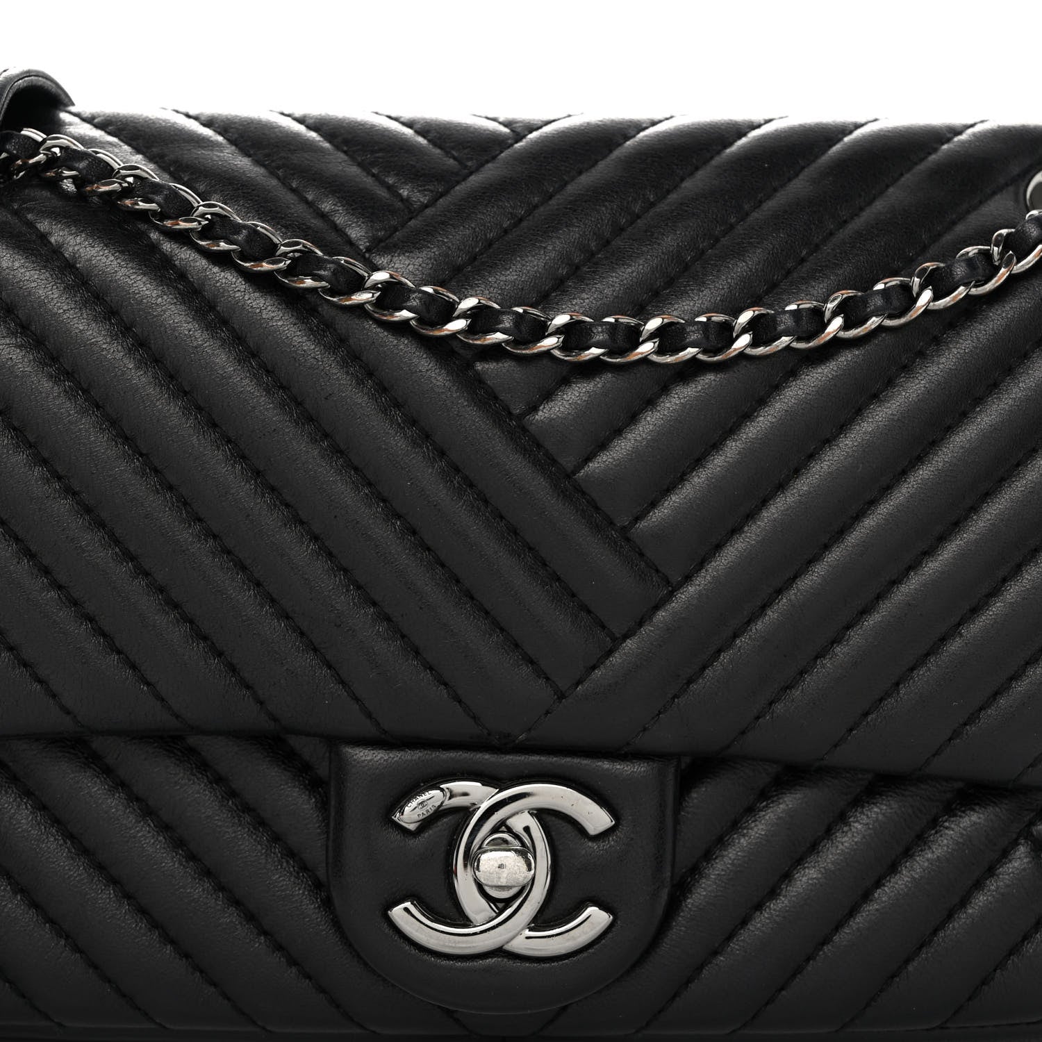 Chanel Lambskin Small CC Crossing Flap Black 8 of 10