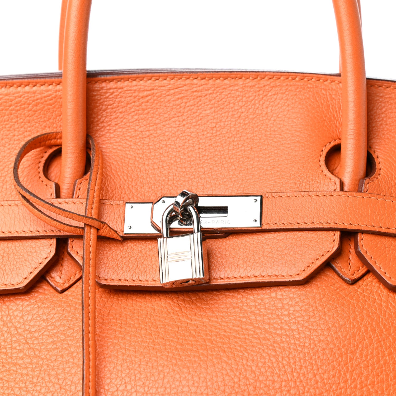 Hermes Taurillon Clemence Birkin 40 Orange 14 of 14