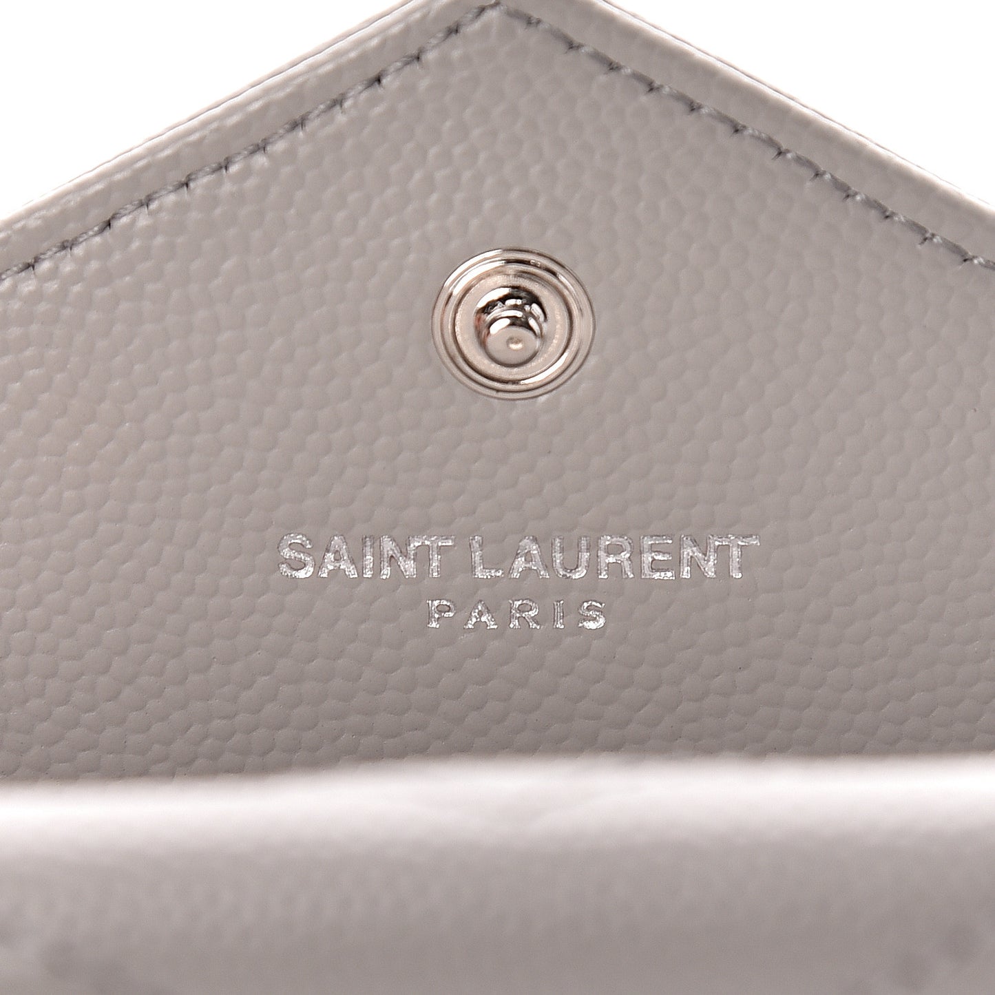 Grain De Poudre Matelasse Chevron Small Monogram Envelope Wallet Souris