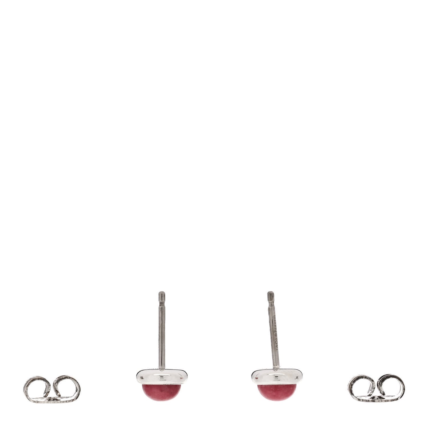 Sterling Silver Rhodonite Elsa Peretti Color by the Yard Earrings