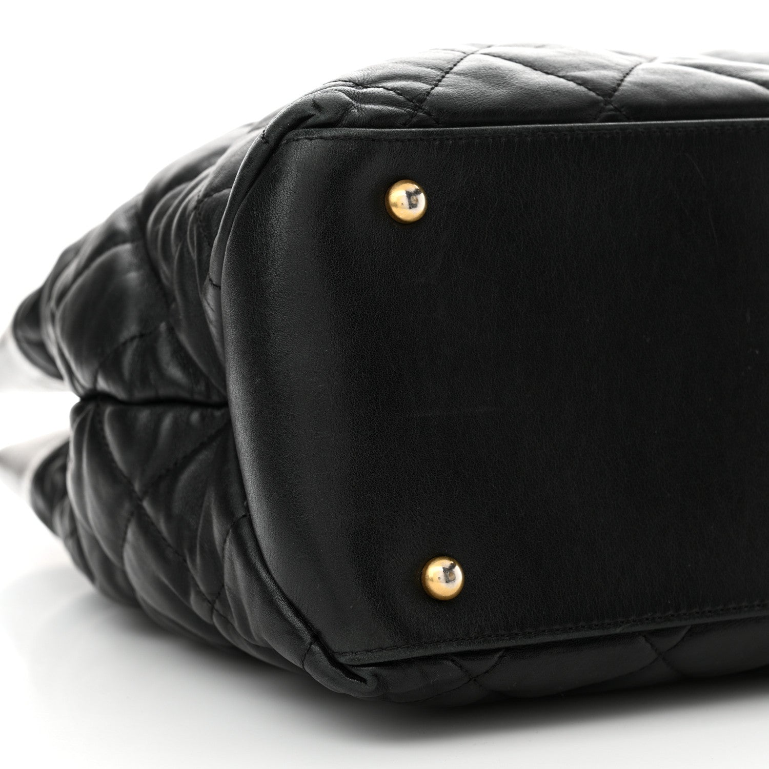 Chanel Calfskin Quilted Large Soft Elegance Tote Black 9 of 11