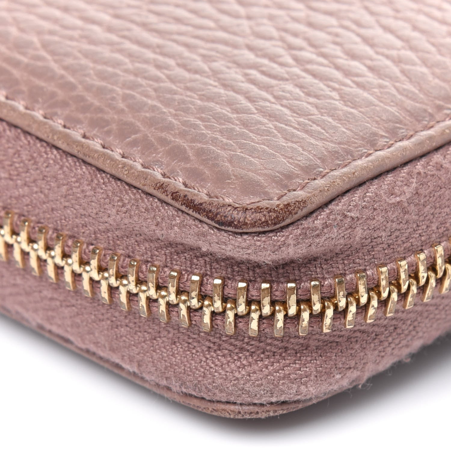 Gucci Dollar Calfskin GG Marmont Zip Around Wallet Porcelain Rose 12 of 16