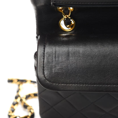 Chanel Lambskin Quilted Small Double Flap Black 14 of 16