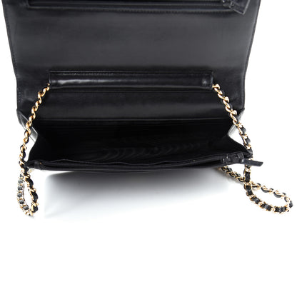 Chanel Caviar Timeless CC Wallet On Chain WOC Black 5 of 11