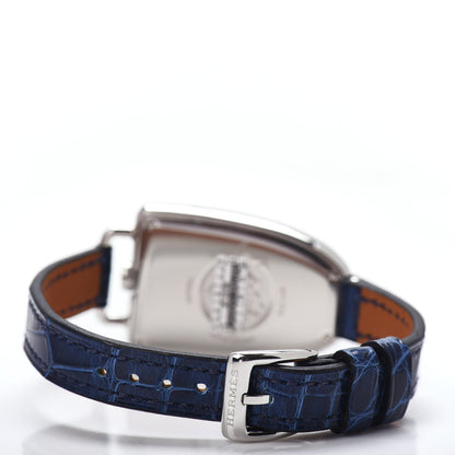 Hermes Stainless Steel Alligator 26mm Galop Quartz Watch Bleu Saphir 3 of 5