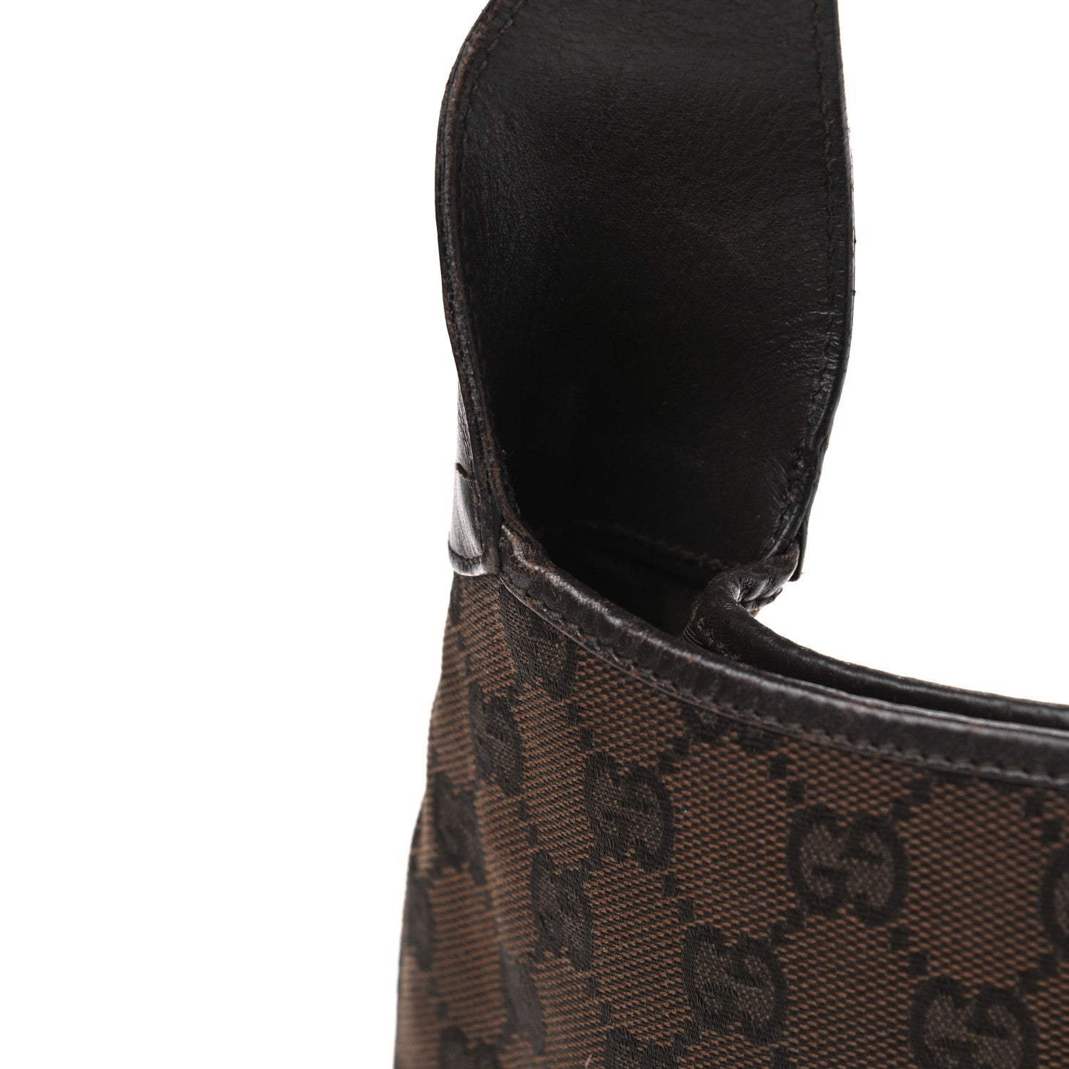 Gucci Monogram Web Small Jackie O Hobo Dark Brown 16 of 18