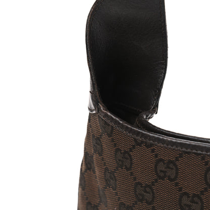 Gucci Monogram Web Small Jackie O Hobo Dark Brown 16 of 18