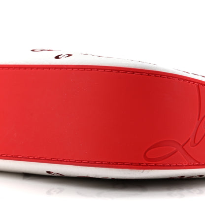 Christian Louboutin Calfskin Empire Loubinthesky Loubila Chain Clutch Bianco Loubi 8 of 13