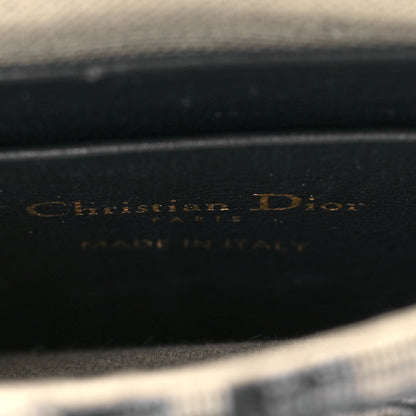 Christian Dior Oblique Vertical Saddle Pouch Blue 6 of 7