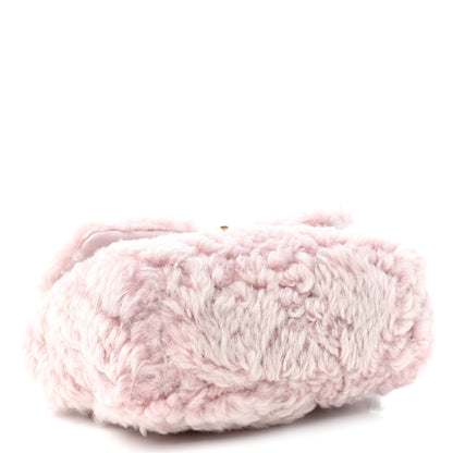 Chanel Shearling Sheepskin Medium Chanel 19 Flap Light Pink 4 of 11