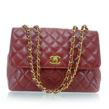 Chanel Lambskin Quilted Medium Flap Red 1 of 13