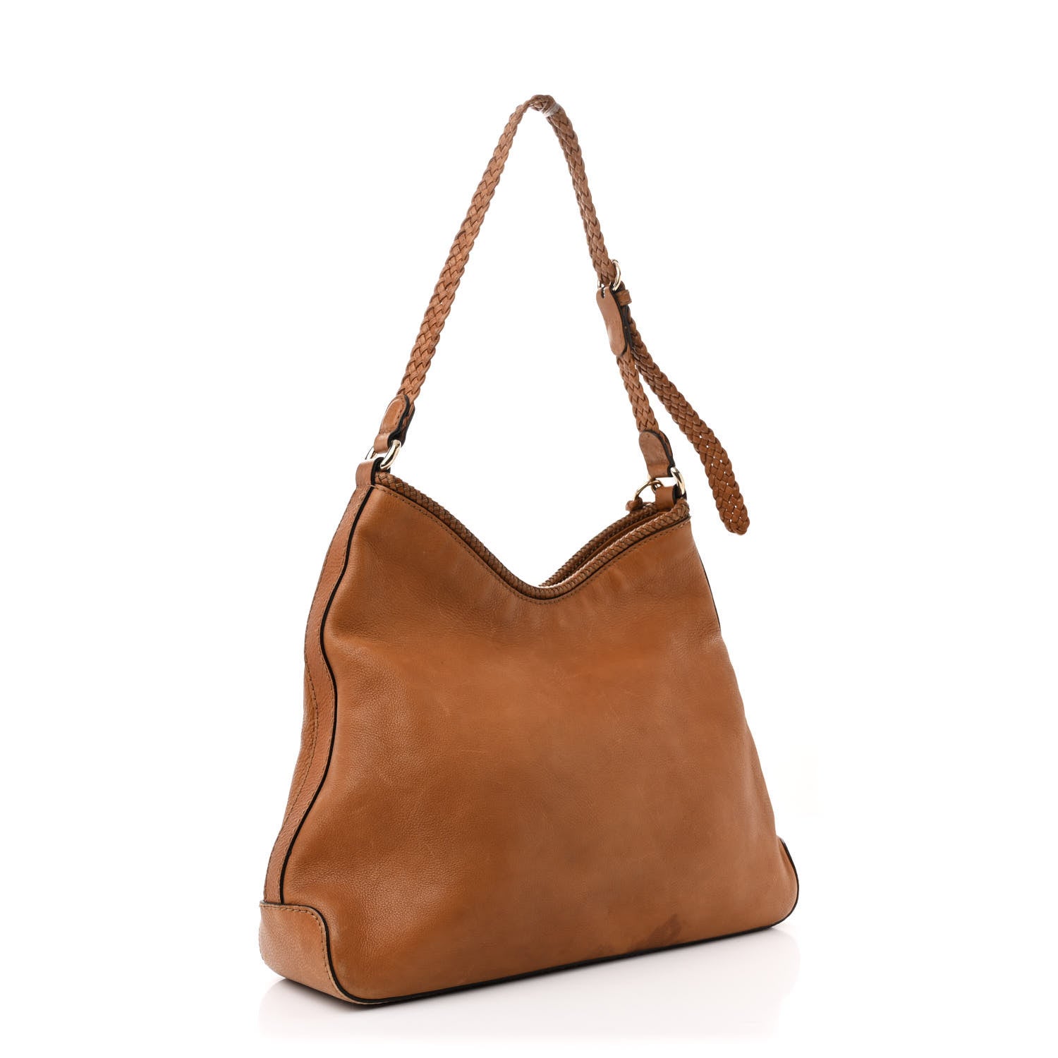 Gucci Pebbled Calfskin Medium Marrakech Hobo Brown 3 of 12