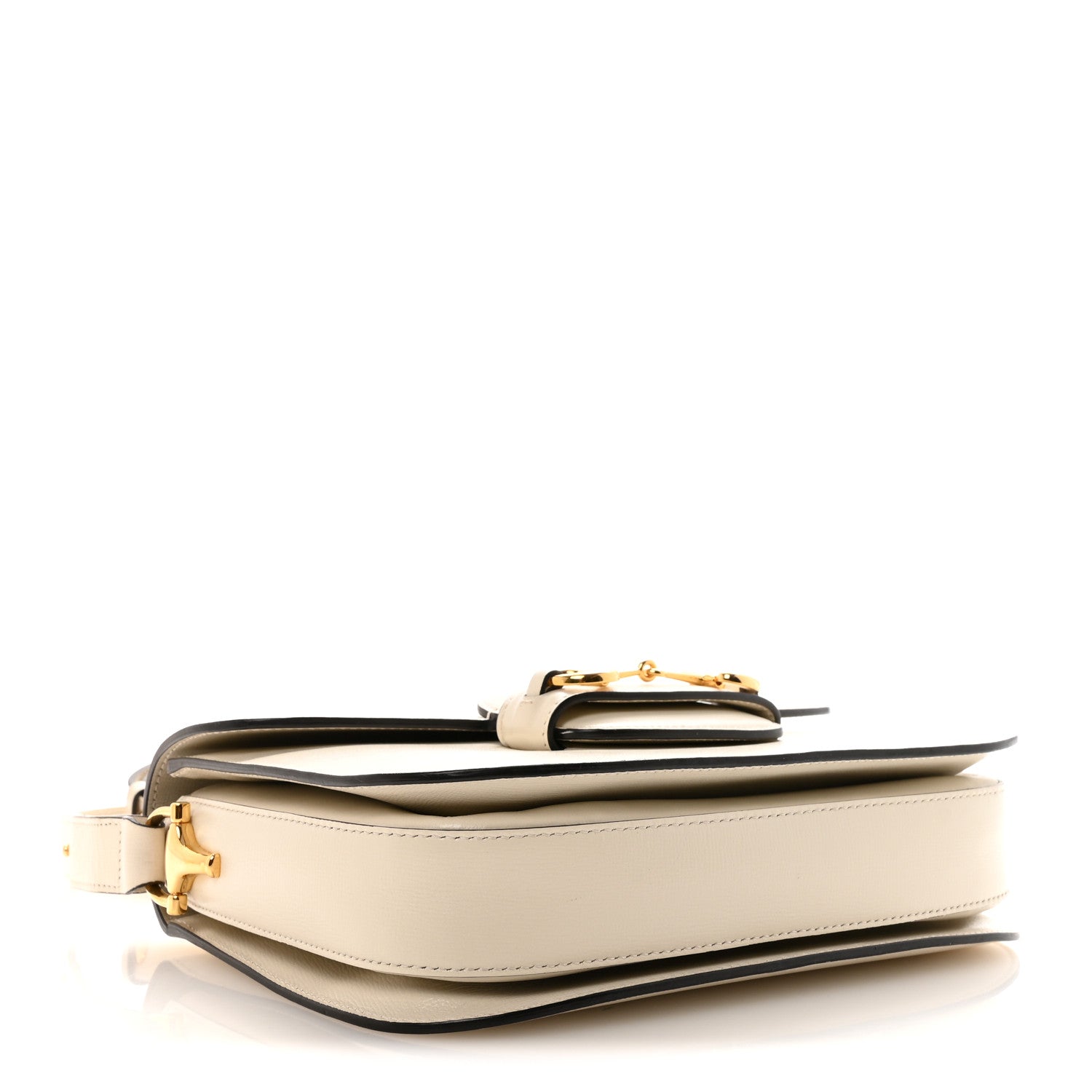 Gucci Azalea Calfskin Horsebit 1955 Shoulder Bag Mystic White 4 of 10