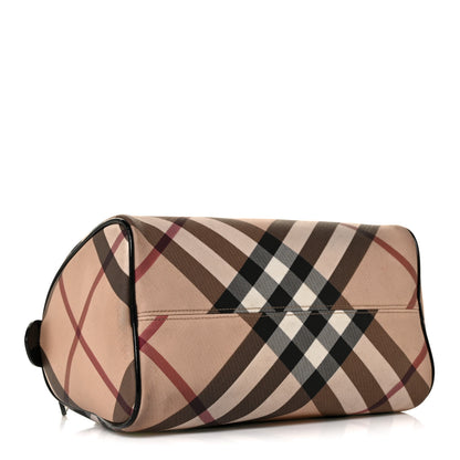 Burberry Supernova Check Patent Small Chester Bowling Bag Black 7 of 19