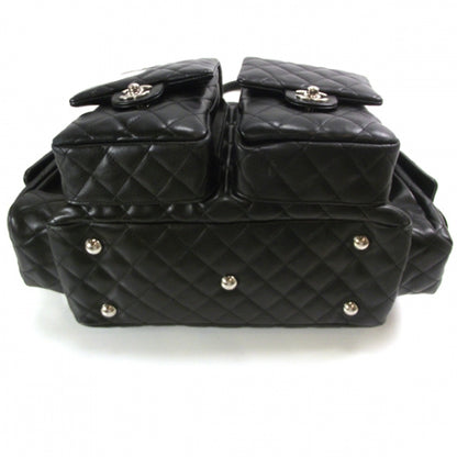 Chanel Calfskin Quilted Large Cambon Multipocket Reporter Black White 4 of 12