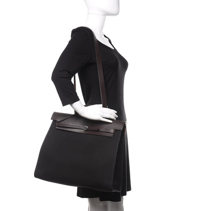 Hermes Toile Vache Hunter Herbag Zip 39 MM Black 2 of 12