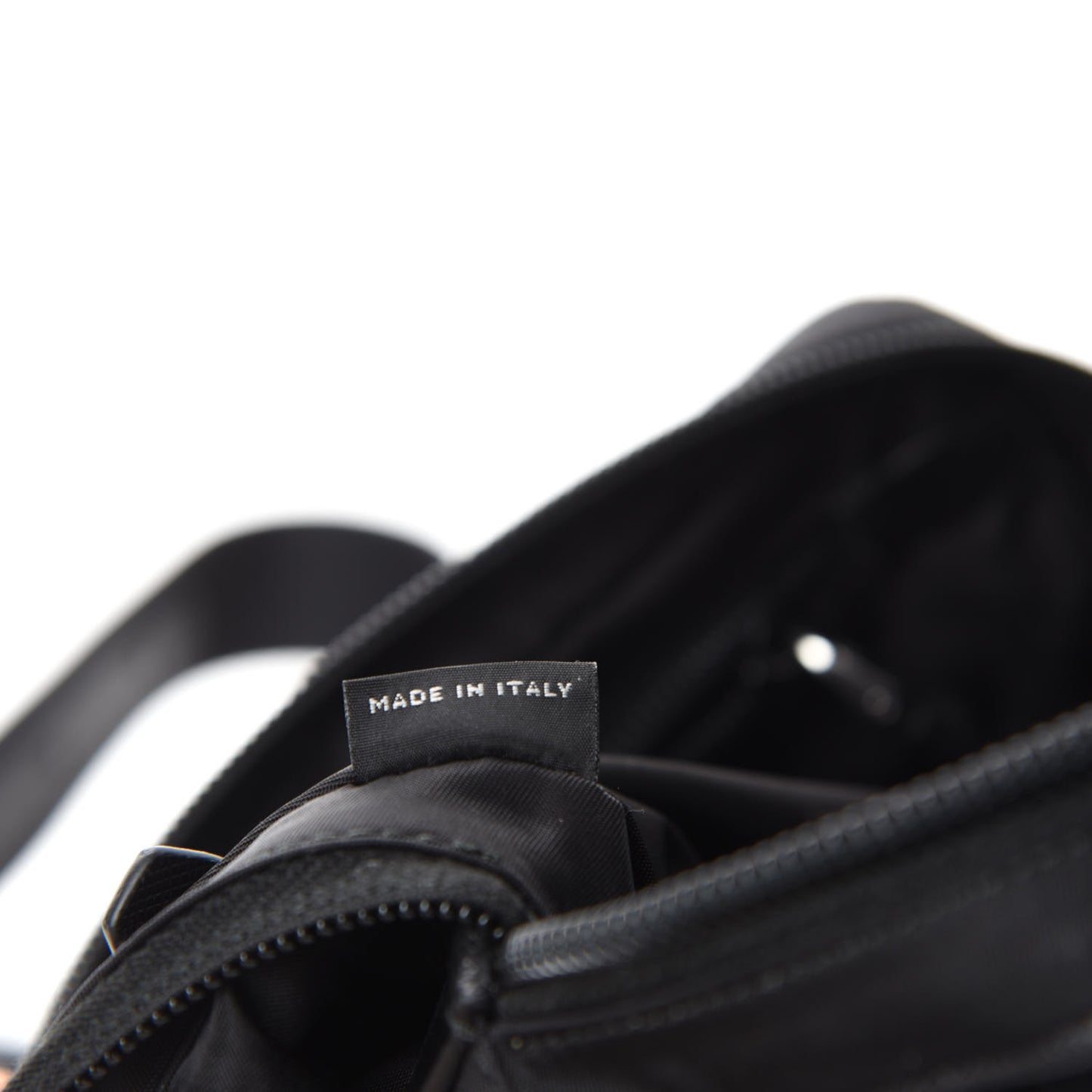 Tessuto Nylon Saffiano Belt Bag Black
