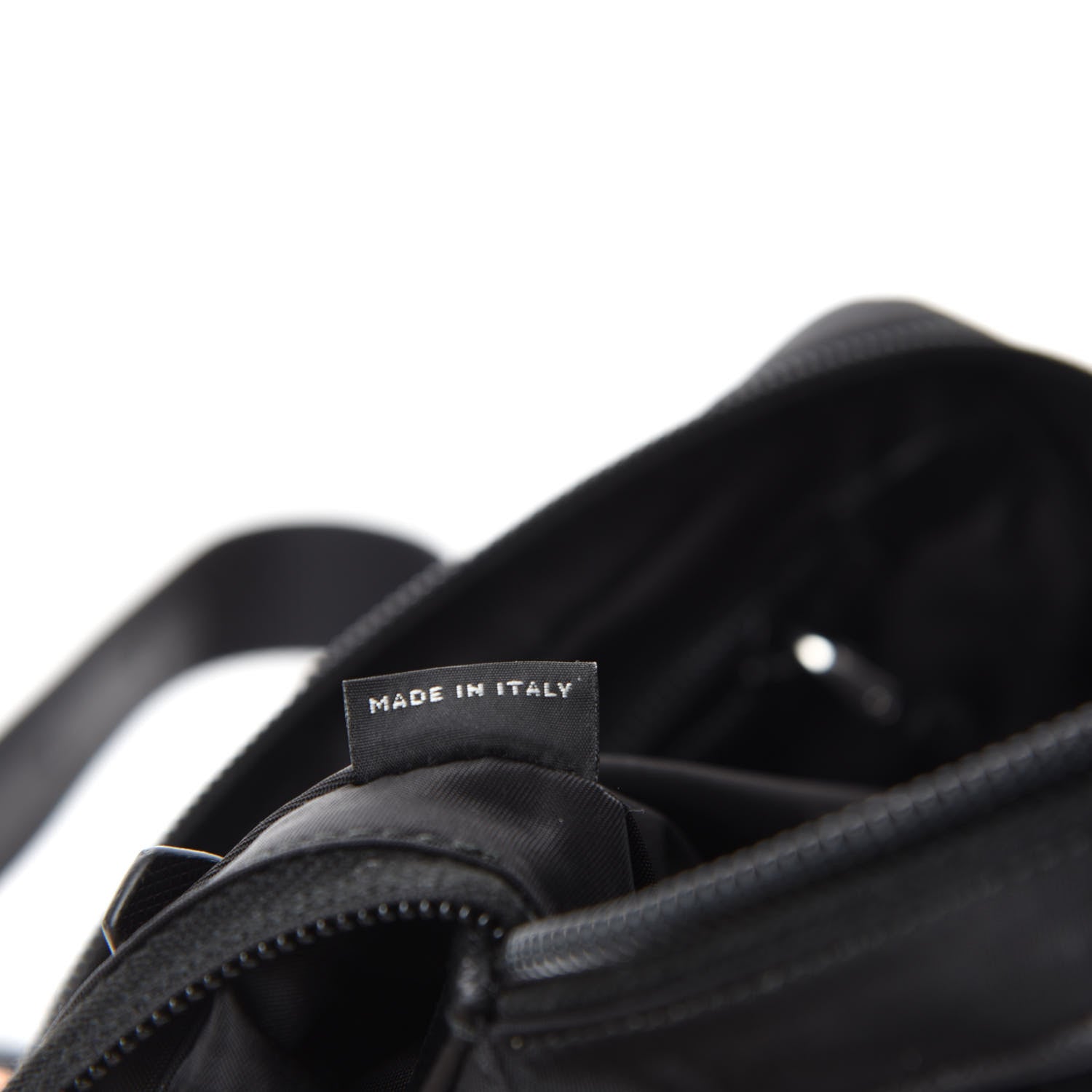 Prada Tessuto Nylon Saffiano Belt Bag Black 9 of 11
