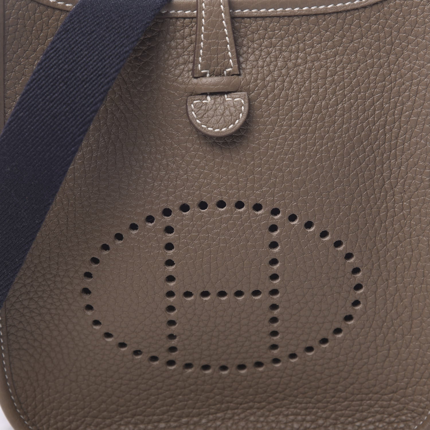 Hermes Taurillon Clemence Amazone Evelyne TPM Etoupe Bleu Indigo 10 of 11