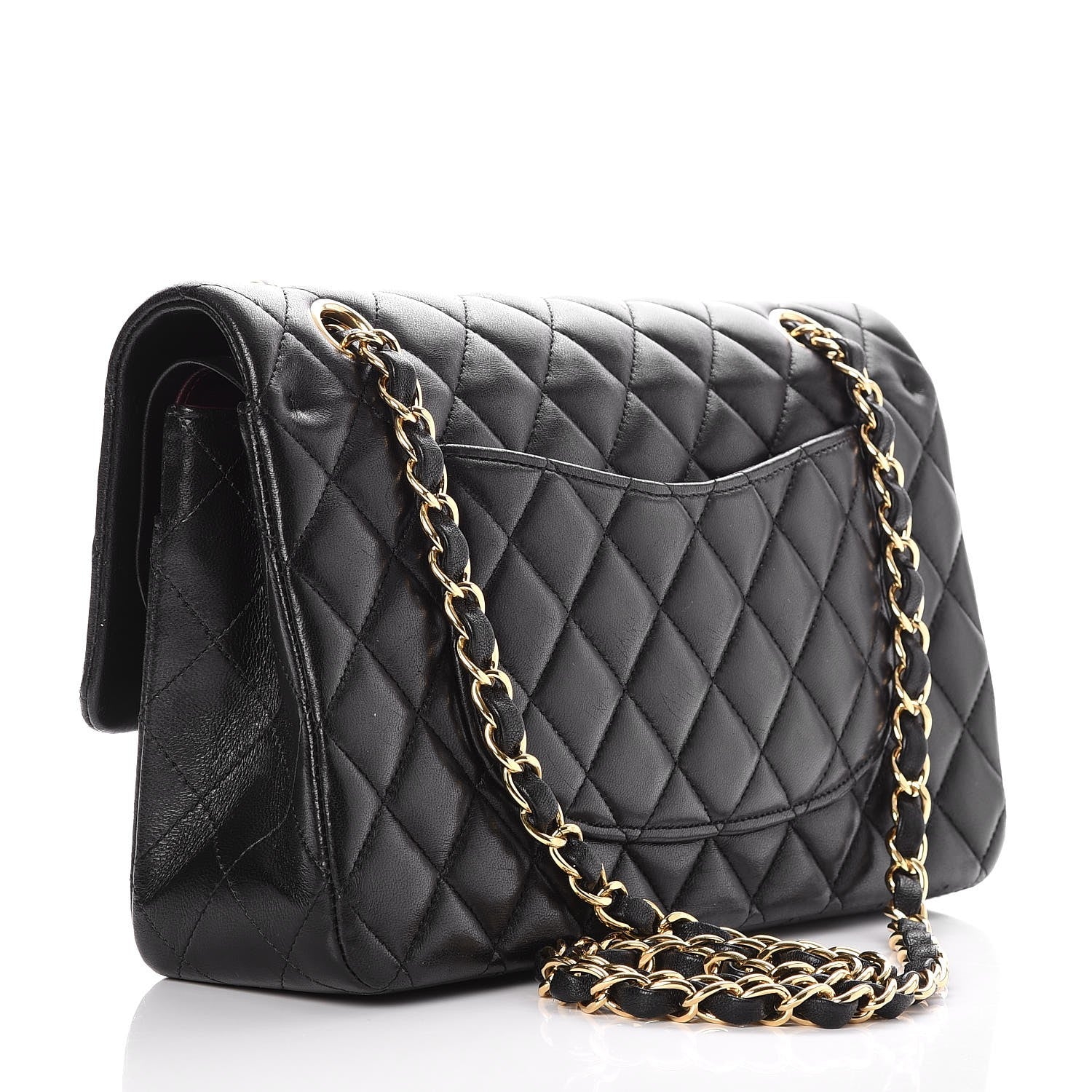 Chanel Lambskin Quilted Medium Double Flap Black 4 of 8