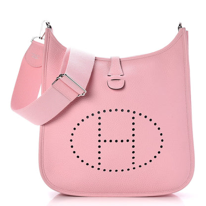 Hermes Taurillon Clemence Evelyne III PM Rose Sakura 1 of 8