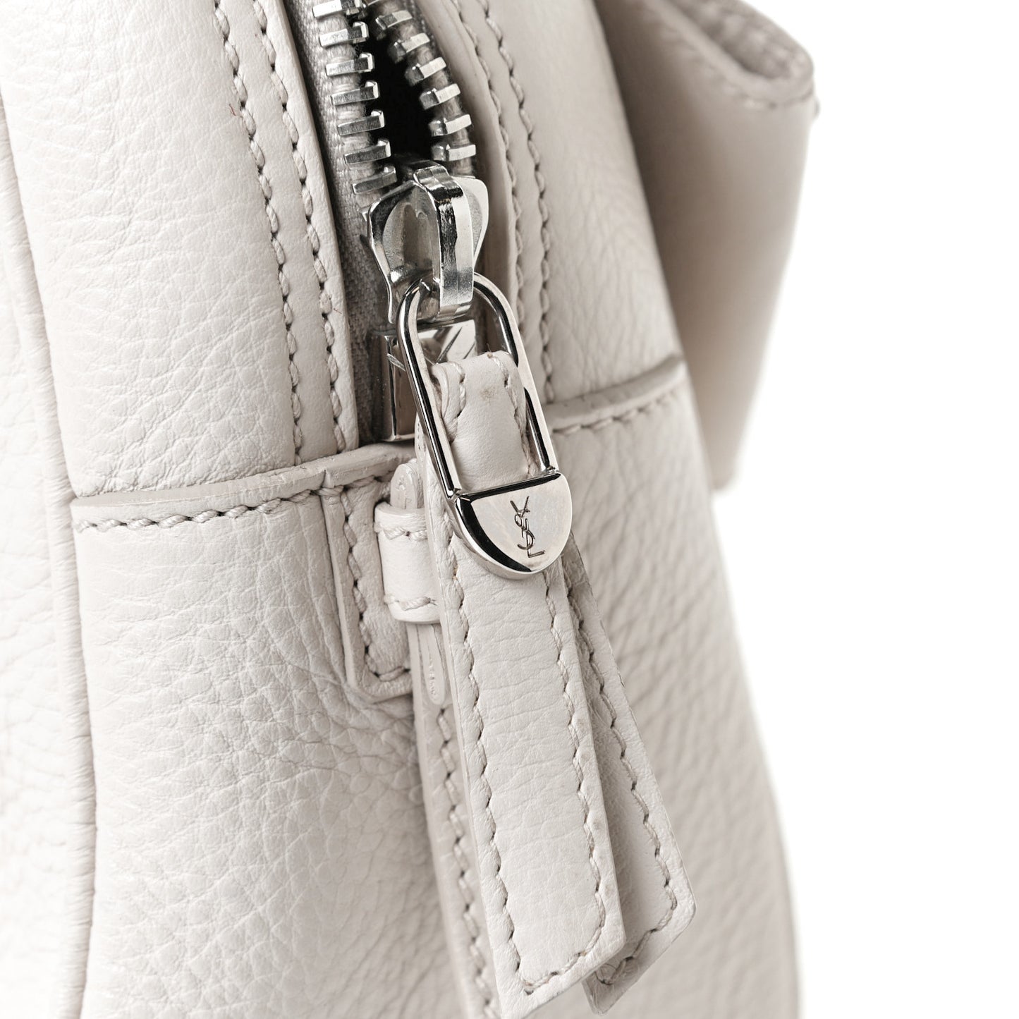 Calfskin Small Y Bow Tote White