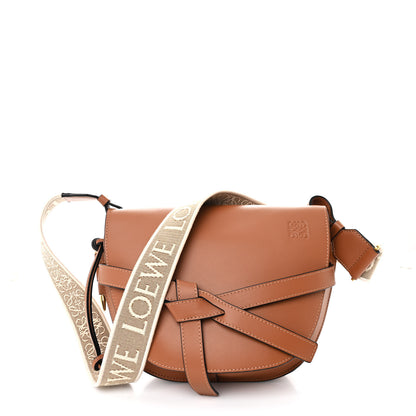 Loewe Calfskin Jacquard Small Gate Dual Bag Tan 1 of 10