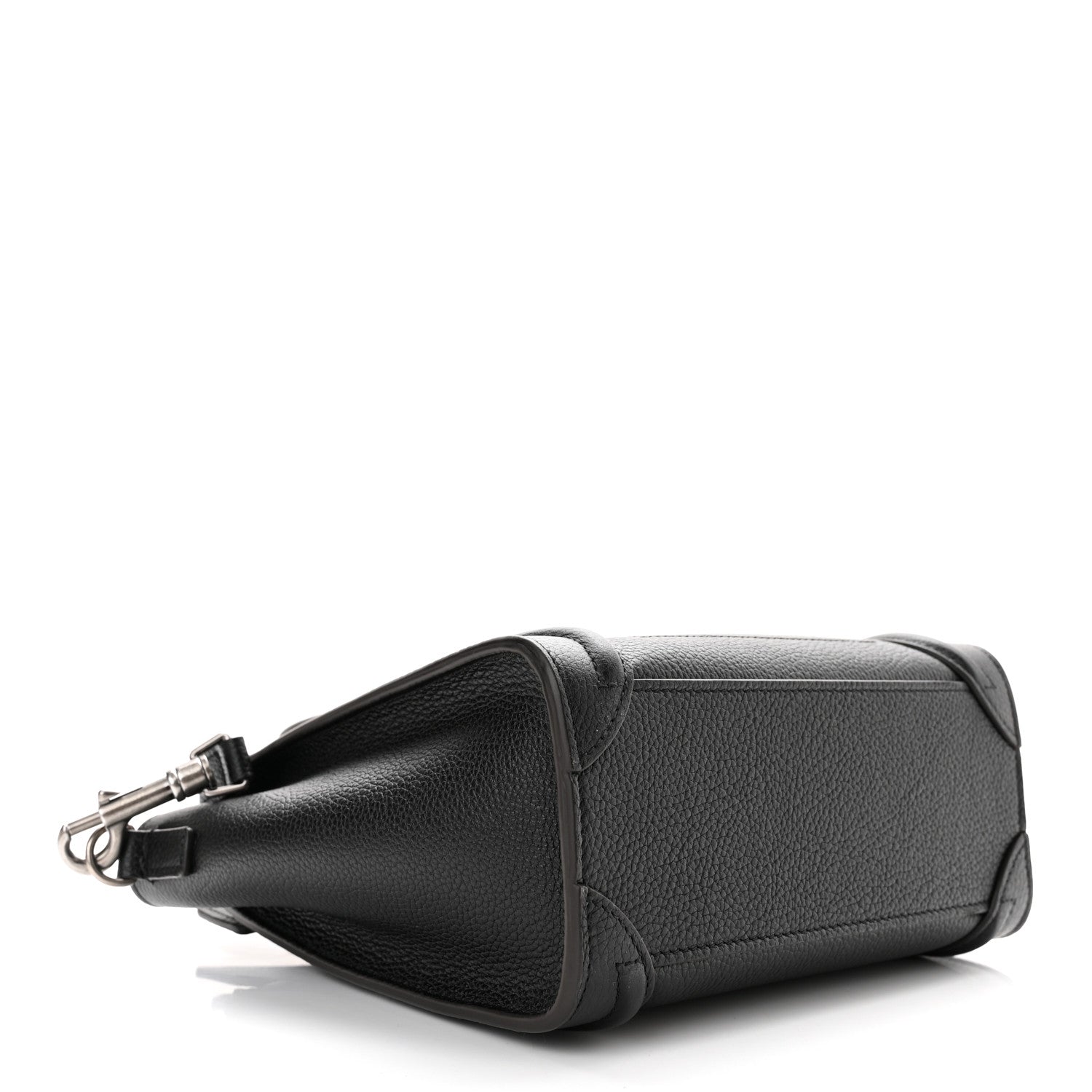 Celine Drummed Calfskin Nano Luggage Black 4 of 11