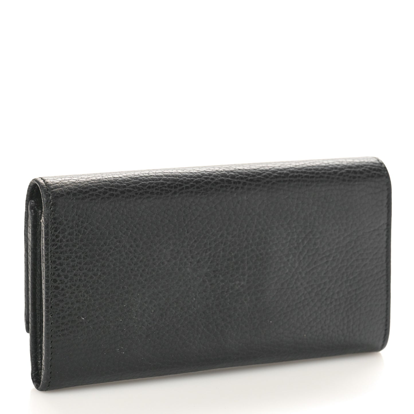 Dollar Calfskin GG Marmont Continental Wallet Black